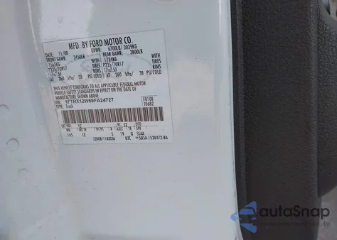 2009 Ford F-150 Stx/Xl from USA, damaged, VIN 1FTRX12W69FA24727